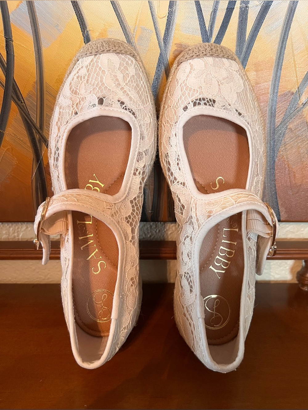 Sam & Libby Isla Espadrille Mary Jane Platform Flats - Picture 7 of 13